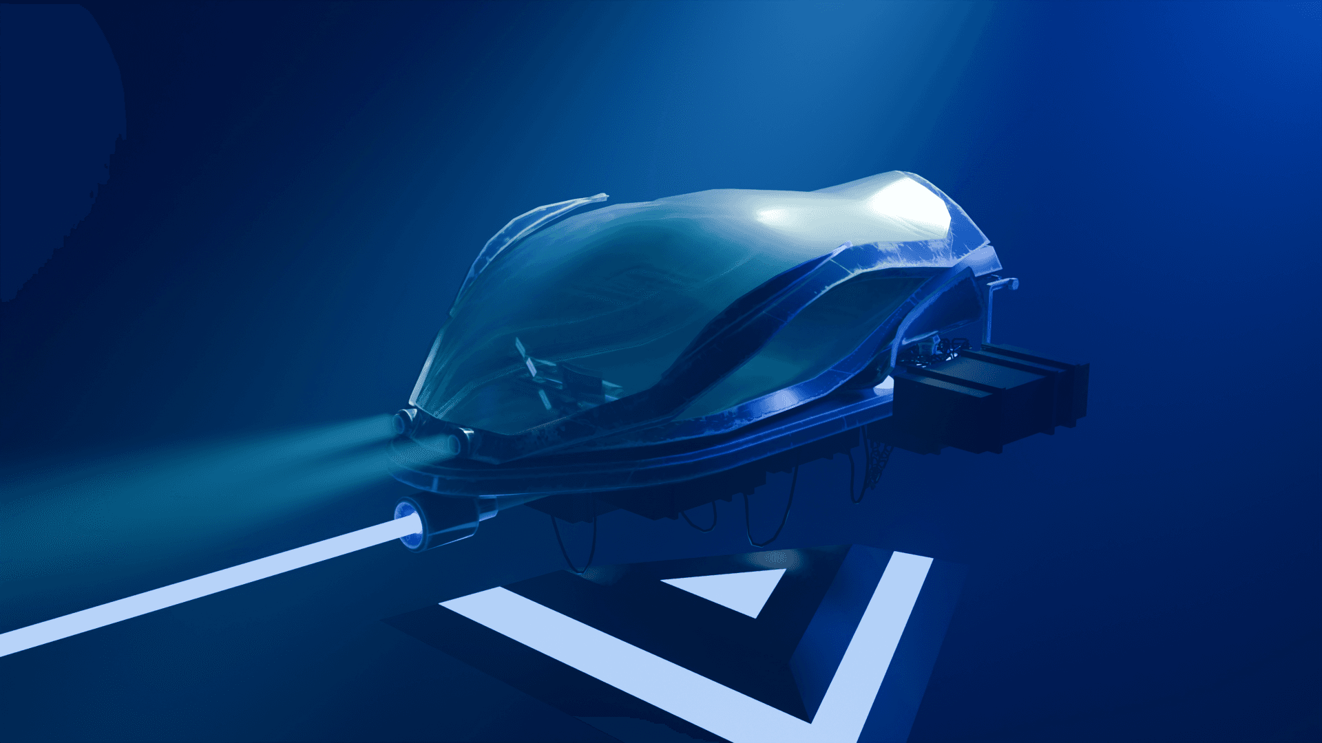 Daedalus Scout Submarine exploring the deep ocean