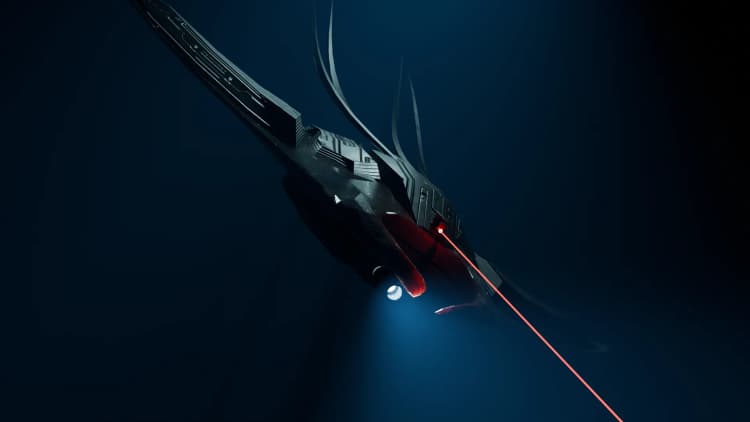 Biomechanical Manta creature