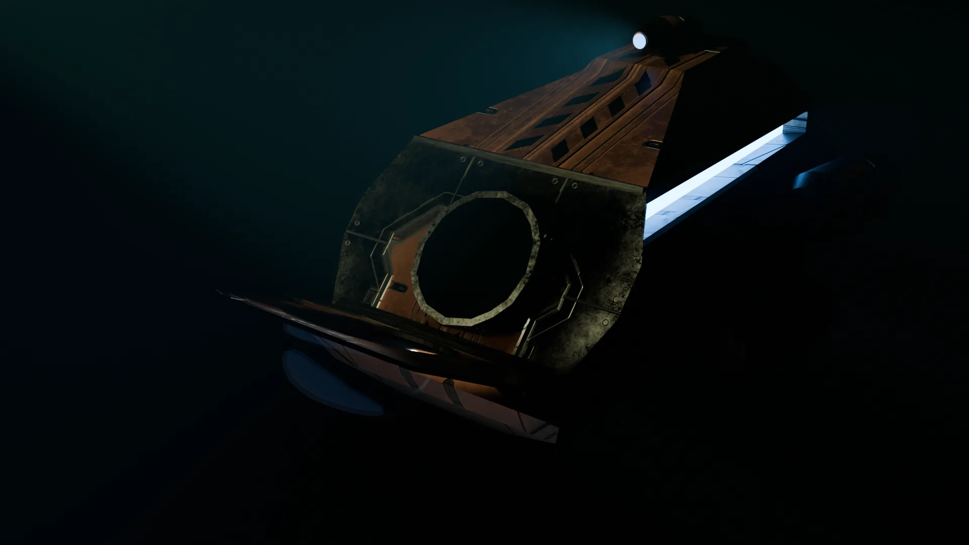 Submarine interior and underwater exploration